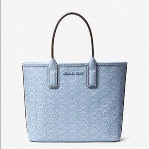 Michael Kors Jodie Signature Small Tote Pale Ocean Blue